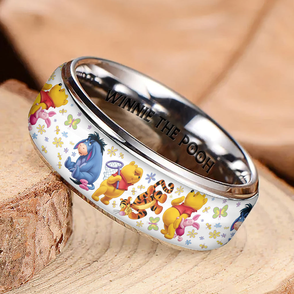 Winnie-the-Pooh 100th Anniversary 2026 Custom Alloy Ring – TMTHU5159