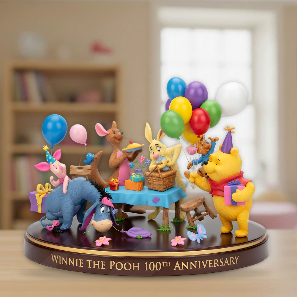 Winnie-the-Pooh 100th Anniversary Custom Shape Acrylic Plaque – TMTHU4769