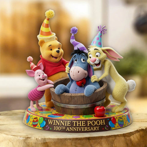 Winnie-the-Pooh 100th Anniversary Custom Shape Acrylic Plaque – TMTHU5636