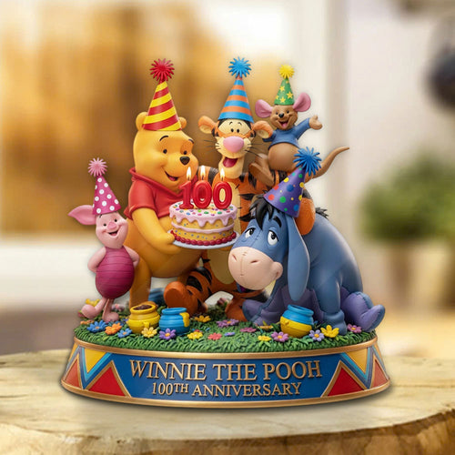 Winnie-the-Pooh 100th Anniversary Custom Shape Acrylic Plaque – TMTHU5638