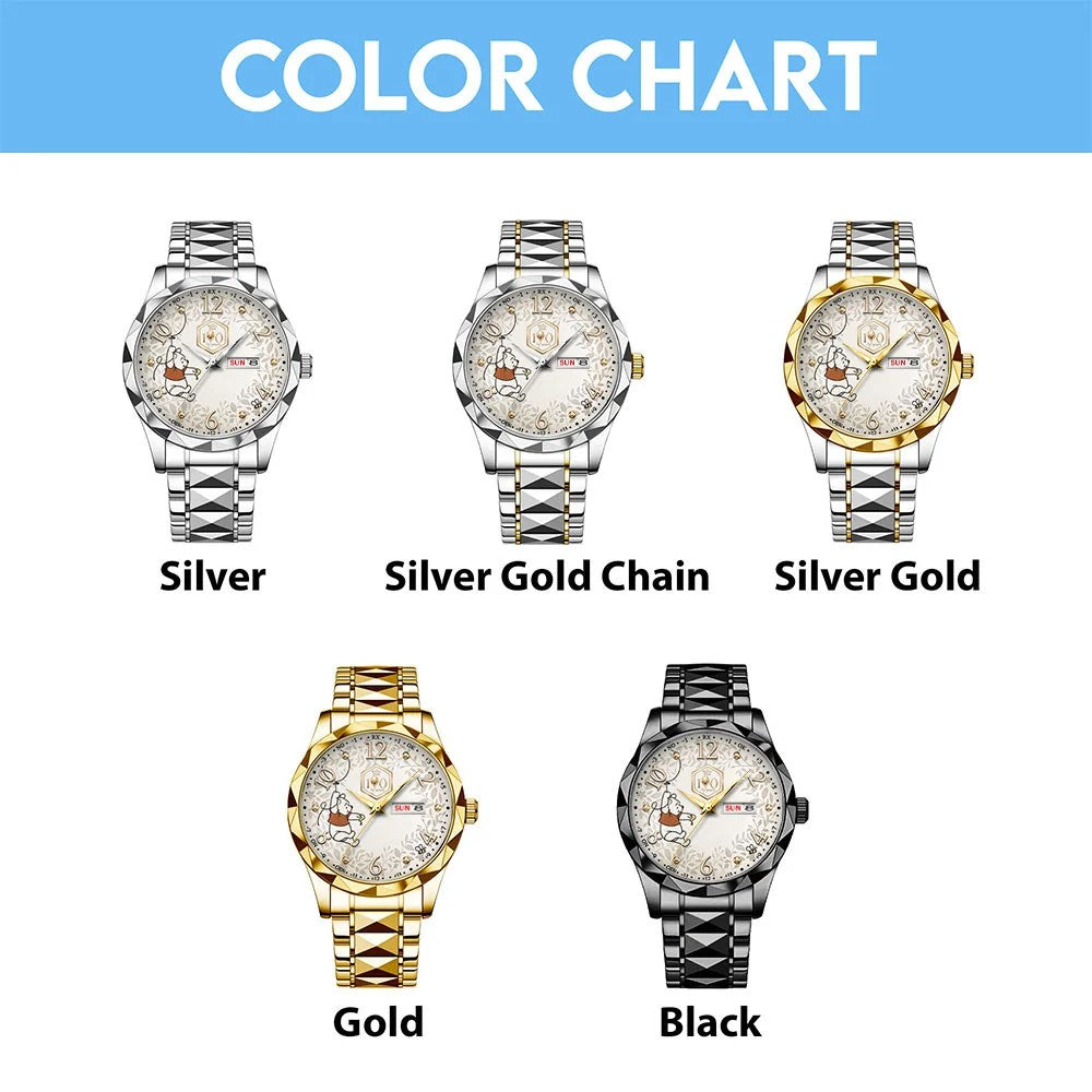 Winnie-the-Pooh 100th Anniversary Alloy Luxury Quartz Watch – MAITM15381