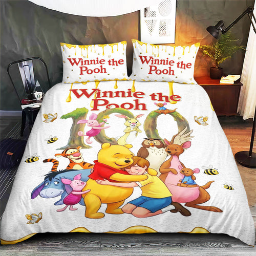 Winnie-the-Pooh 100th Anniversary 3-Piece Duvet Bedding Set – TMTHU4562