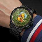 Winnie-the-Pooh 100th Anniversary Black Stainless Steel Watch – HOATT15695