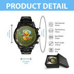 Winnie-the-Pooh 100th Anniversary Black Stainless Steel Watch – HOATT15695