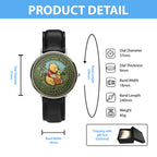 Winnie-the-Pooh 100th Anniversary Black Stitched Leather Watch – MAITM14502