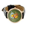 Winnie-the-Pooh 100th Anniversary Black Stitched Leather Watch – MAITM14502
