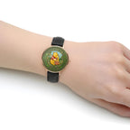 Winnie-the-Pooh 100th Anniversary Black Stitched Leather Watch – MAITM14502