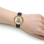 Winnie-the-Pooh 100th Anniversary Black Stitched Leather Watch – MAITM15366
