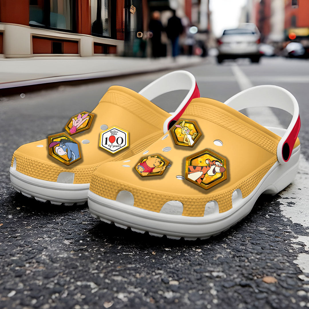 Winnie-the-Pooh 100th Anniversary Custom Clogs – TANTN21795