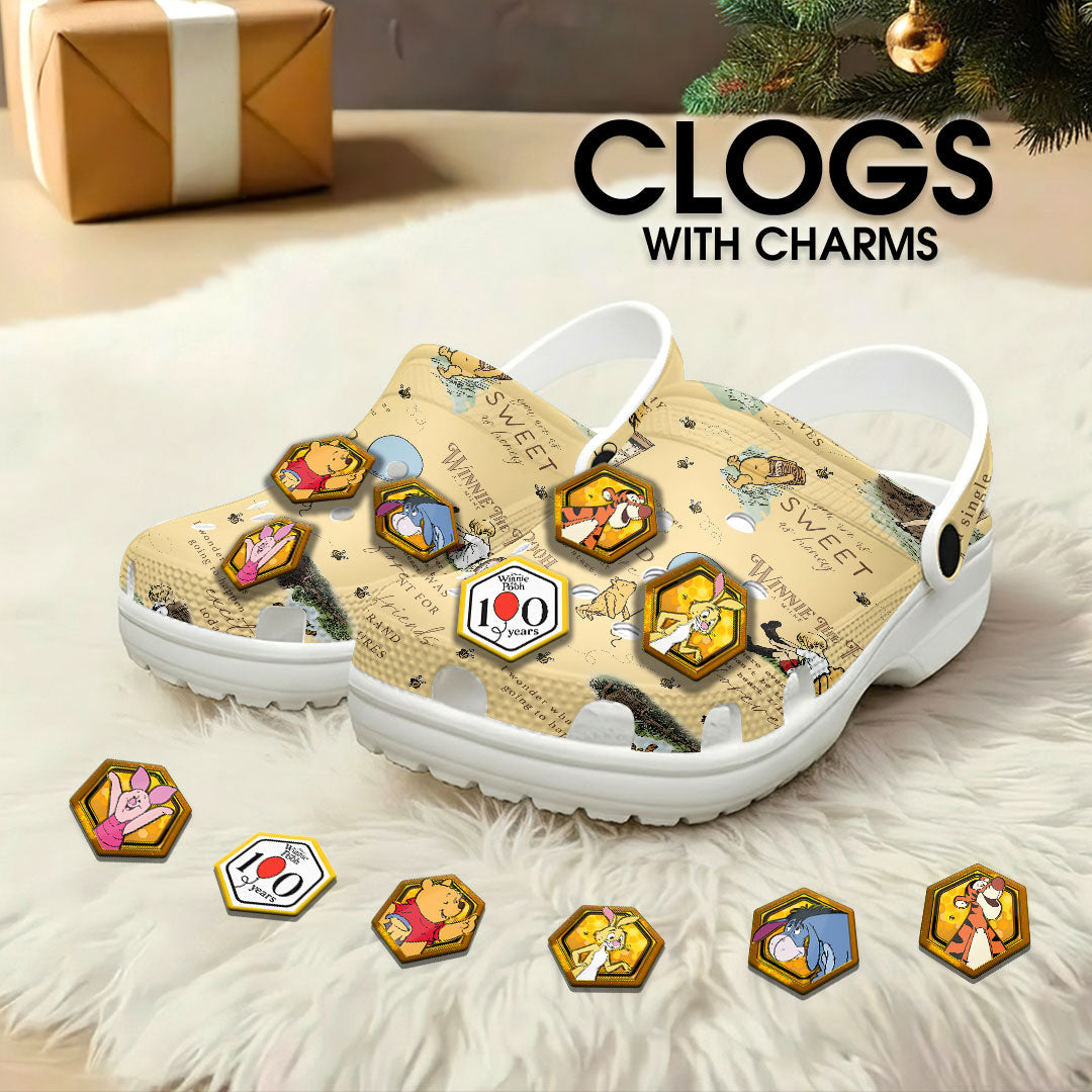 Winnie-the-Pooh 100th Anniversary Custom Clogs – TANTN21797