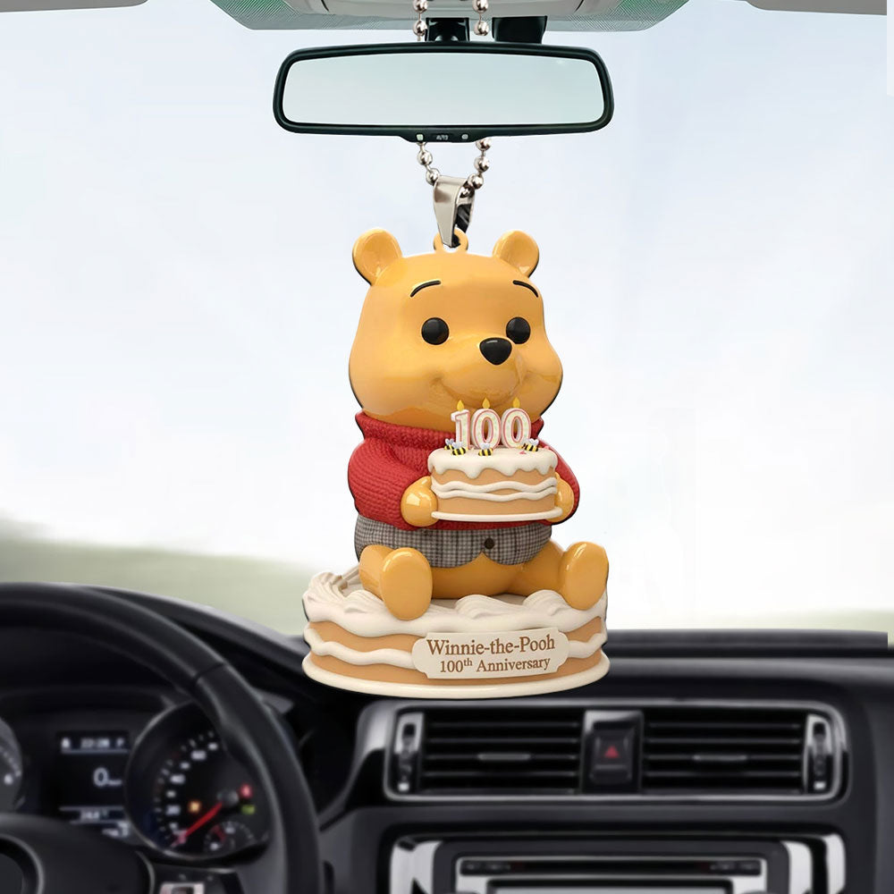 Winnie-the-Pooh 100th Anniversary Custom shape 2-sided Acrylic Car Ornament – MAITM14441