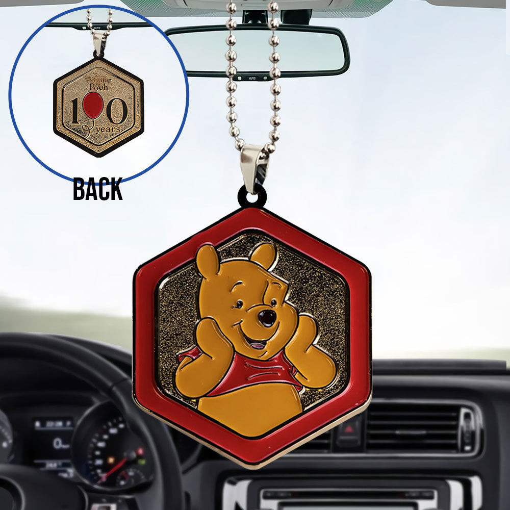 Winnie-the-Pooh 100th Anniversary Custom shape 2-sided Acrylic Car Ornament – TANTN21822