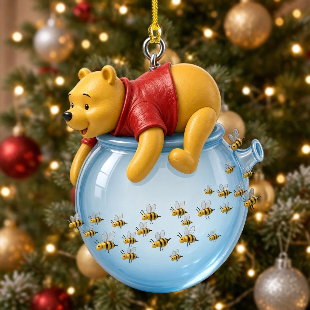 Winnie-the-Pooh 100th Anniversary Custom Shape 2-side Printed Acrylic Ornament – TMTHU9163