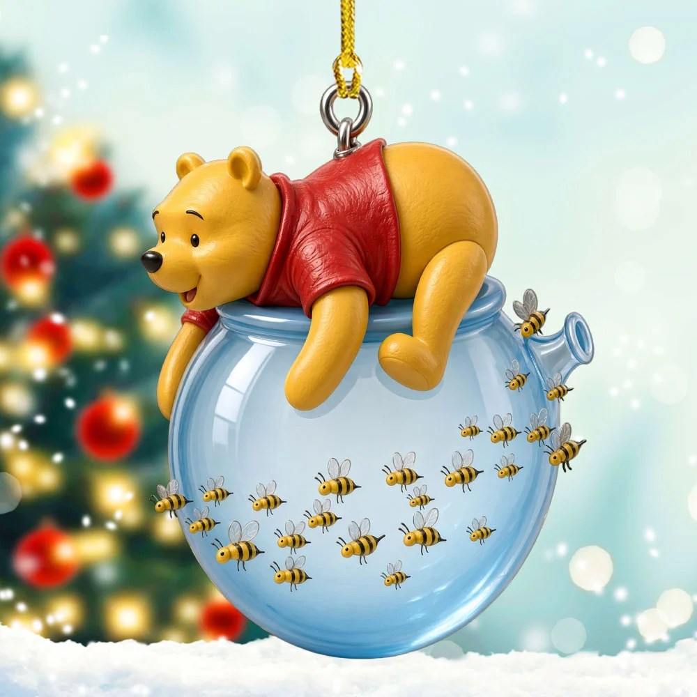 Winnie-the-Pooh 100th Anniversary Custom Shape 2-side Printed Acrylic Ornament – TMTHU9163
