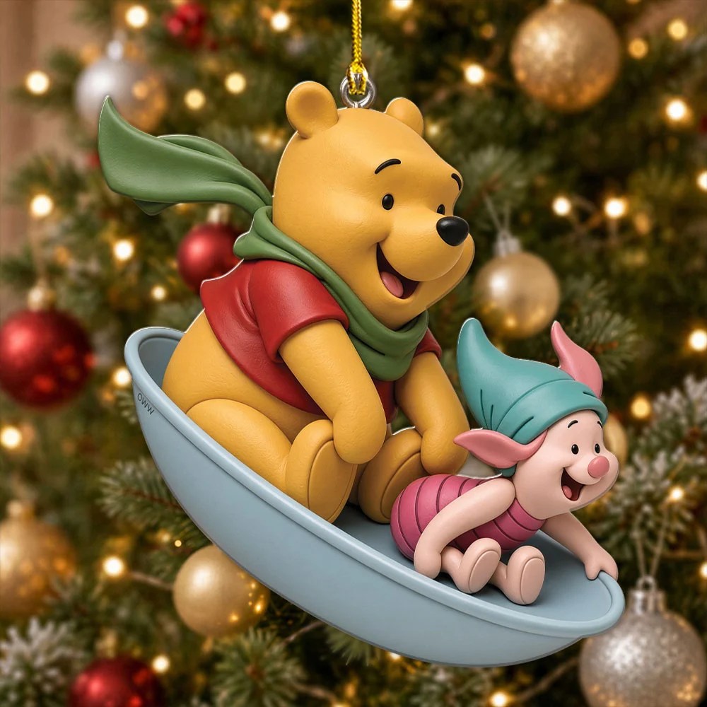 Winnie-the-Pooh 100th Anniversary Custom Shape 2-side Printed Acrylic Ornament – TMTHU9164