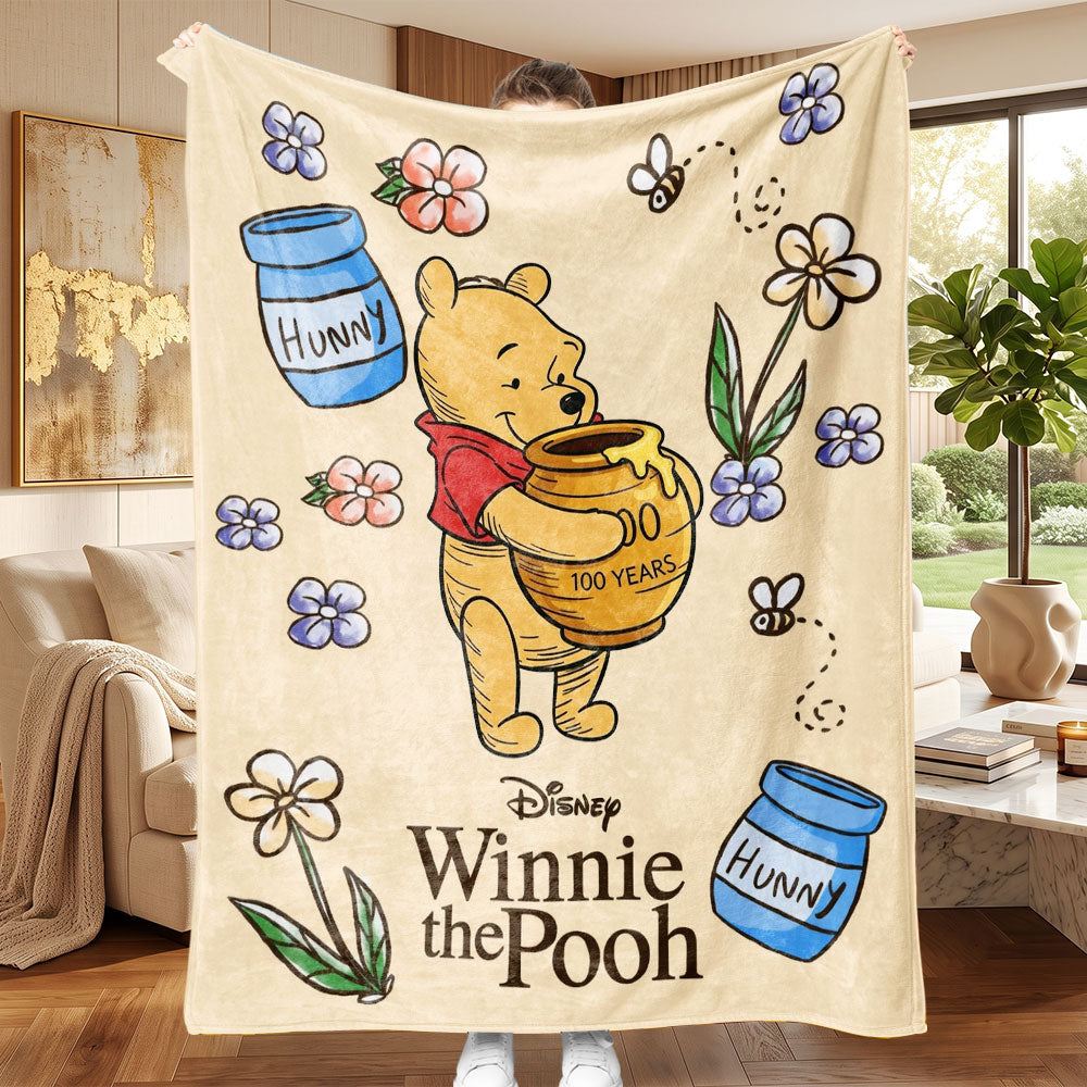 Winnie-the-Pooh 100th Anniversary Fleece Blanket – TMTHU7916