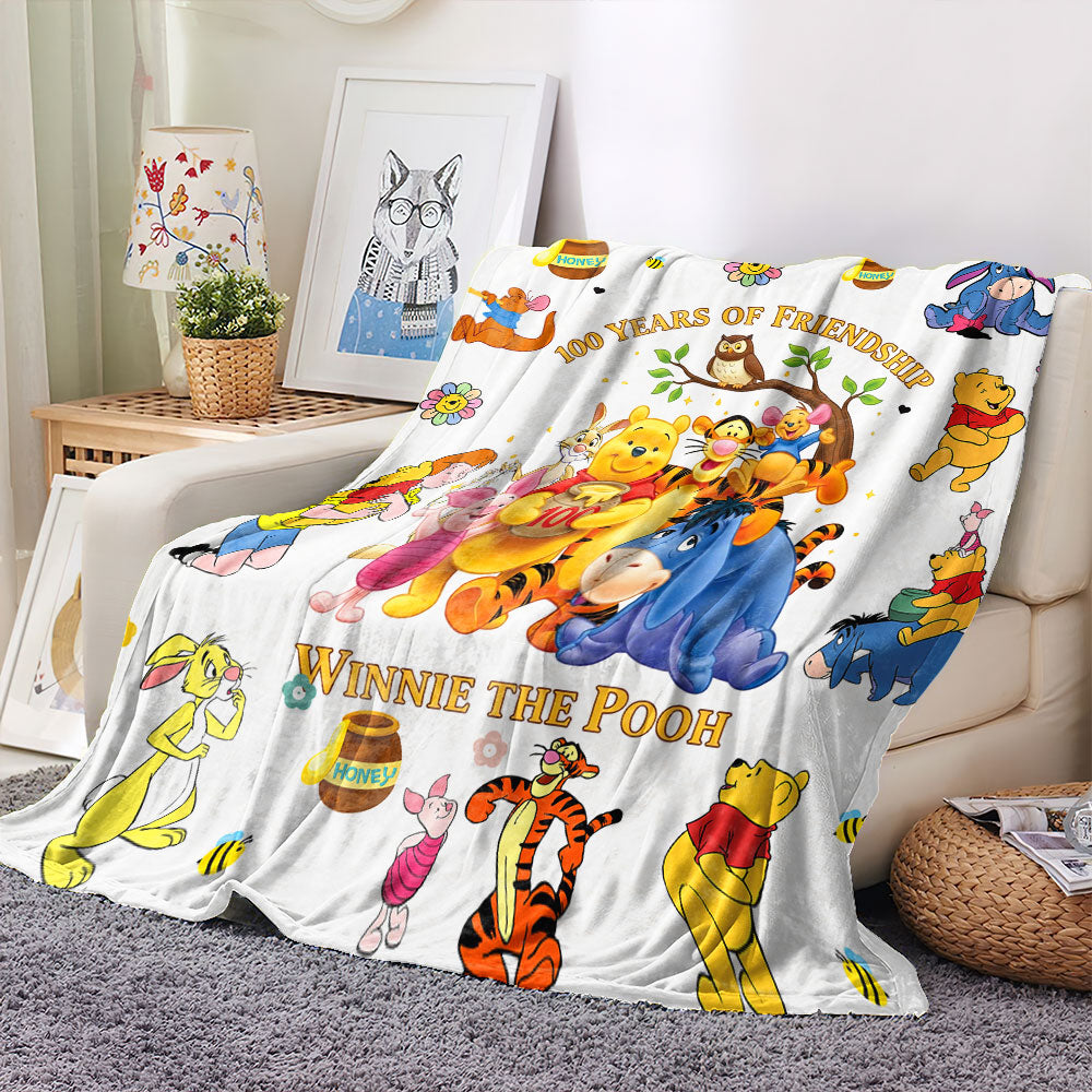 Winnie-the-Pooh 100th Anniversary Fleece Blanket – TMTHU7899