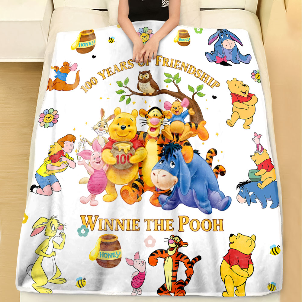 Winnie-the-Pooh 100th Anniversary Fleece Blanket – TMTHU7899