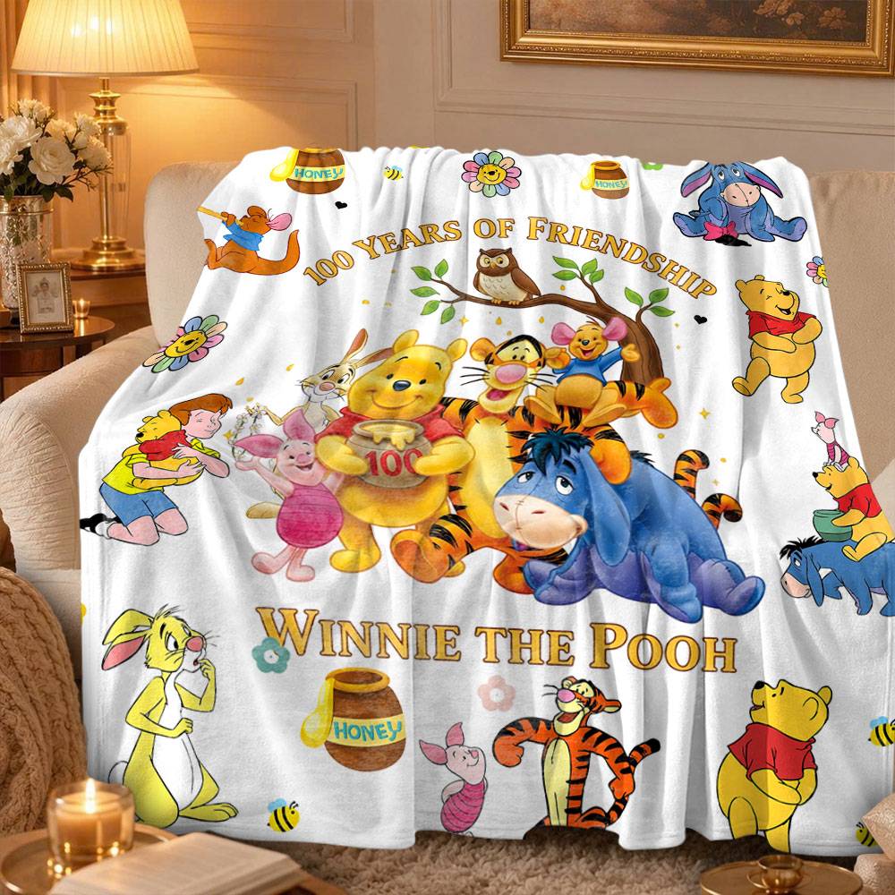 Winnie-the-Pooh 100th Anniversary Fleece Blanket – TMTHU7899