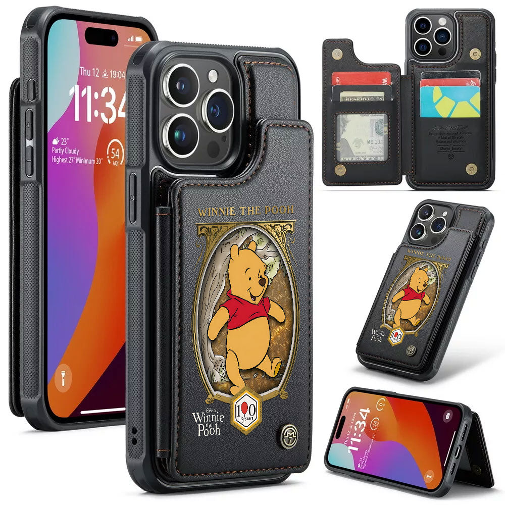 Winnie-the-Pooh 100th Anniversary Leather Wallet Phone Case – TMTHU6539