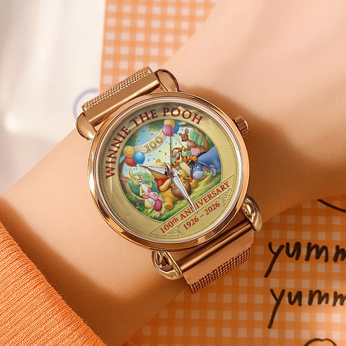 Winnie-the-Pooh 100th Anniversary Mesh Strap Quartz Watch – TMTHU3266