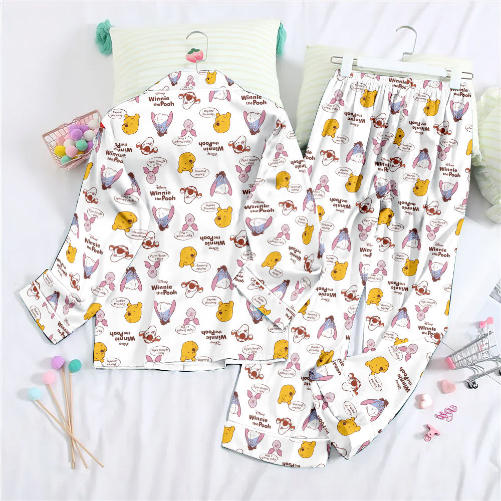 Winnie-the-Pooh 100th Anniversary Satin Pajama Set with Piping – TMTHU7892