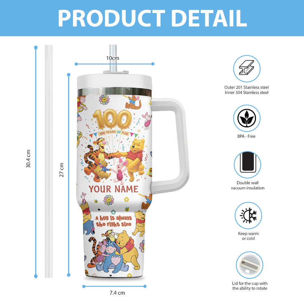 Personalized Winnie-the-Pooh 100th Anniversary 40oz Tumbler – TMTHU2935
