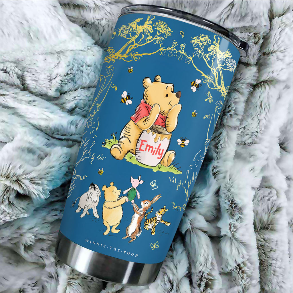 Personalized Winnie-the-Pooh 100th Anniversary Tumbler Cup – VANDH5104
