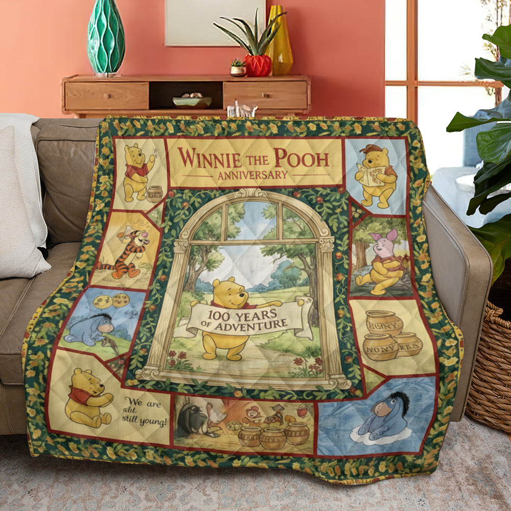 Winnie-the-Pooh 100th Anniversary Quilt Blanket – MAITM14329