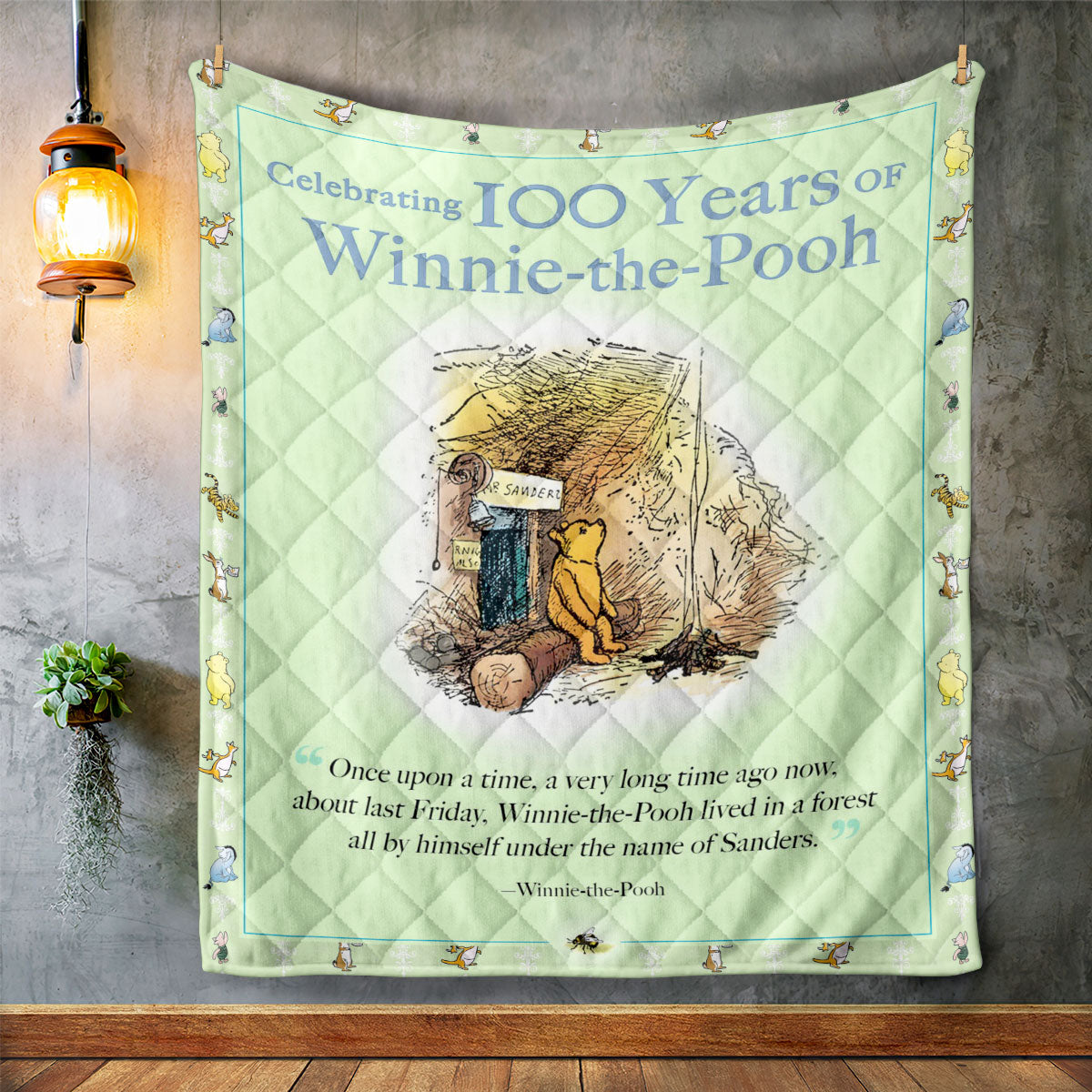 Winnie-the-Pooh 100th Anniversary Quilt Blanket – TMTHU4564
