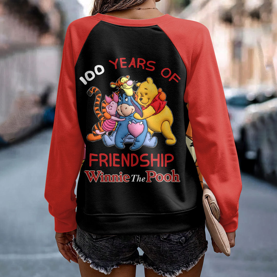 Winnie-the-Pooh 100th Anniversary Round Neck Raglan Sleeve Sweatshirt – HOATT15632