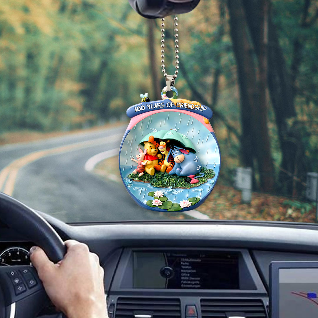Winnie-the-Pooh 100th Anniversary Custom shape 2-sided Acrylic Car Ornament – HOATT15504