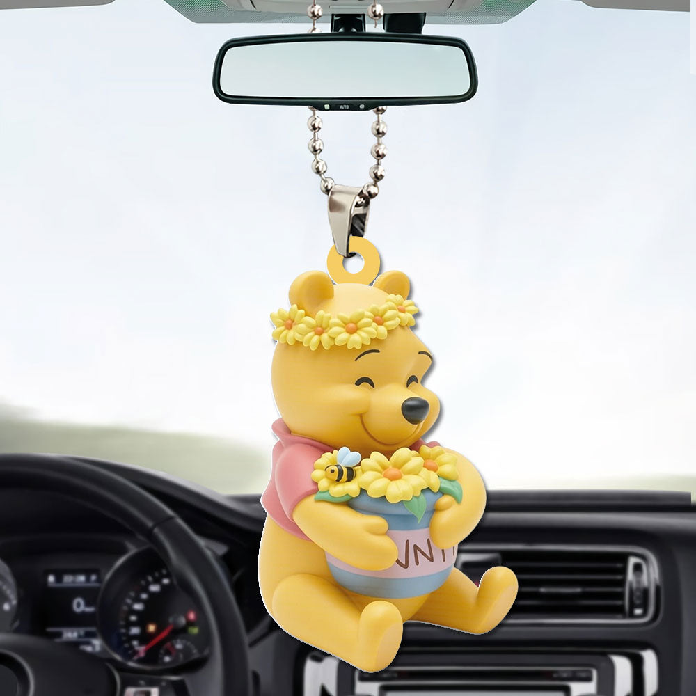 Winnie-the-Pooh Custom shape 2-sided Acrylic Car Ornament – TMTHU3825