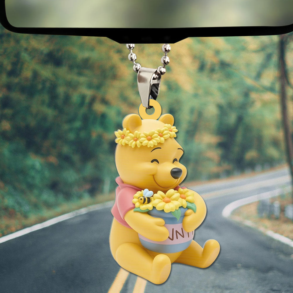 Winnie-the-Pooh Custom shape 2-sided Acrylic Car Ornament – TMTHU3825