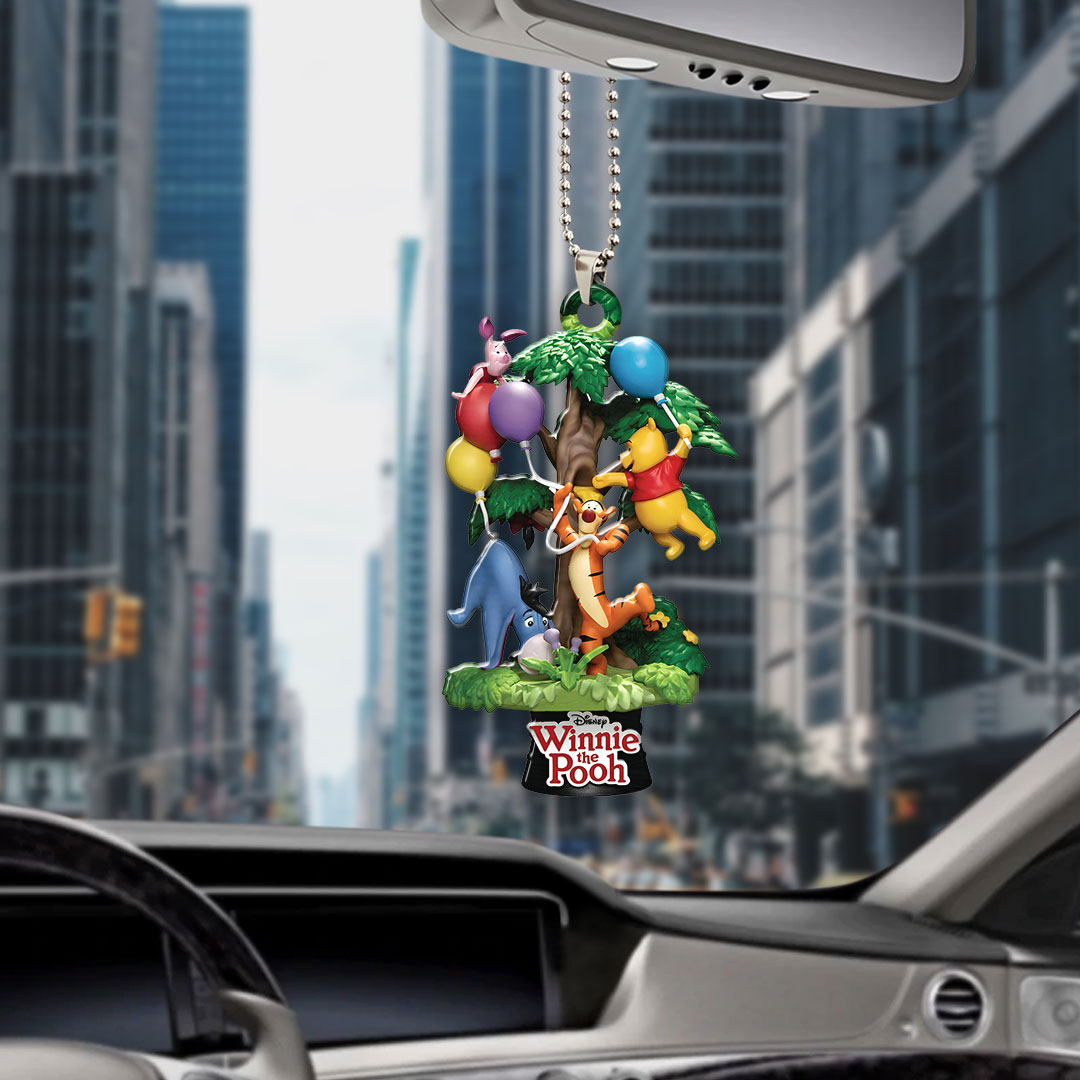 Winnie-the-Pooh Custom shape 2-sided Acrylic Car Ornament – HOATT15501