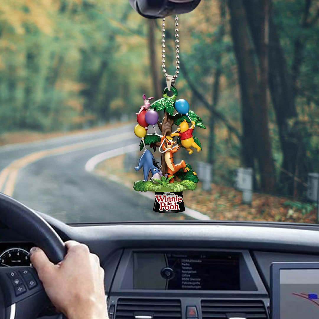 Winnie-the-Pooh Custom shape 2-sided Acrylic Car Ornament – HOATT15501