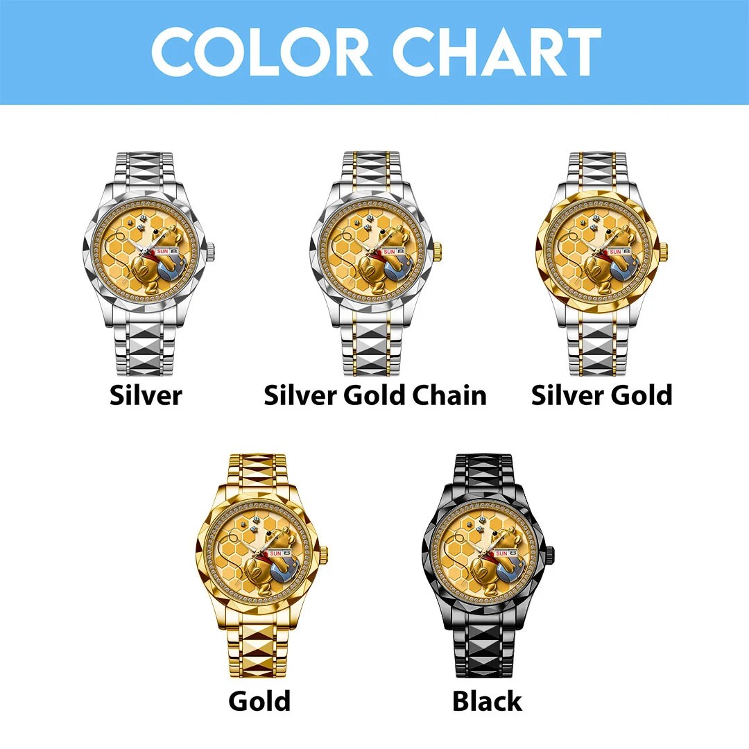 Winnie-the-Pooh Alloy Luxury Quartz Watch – HOATT21372