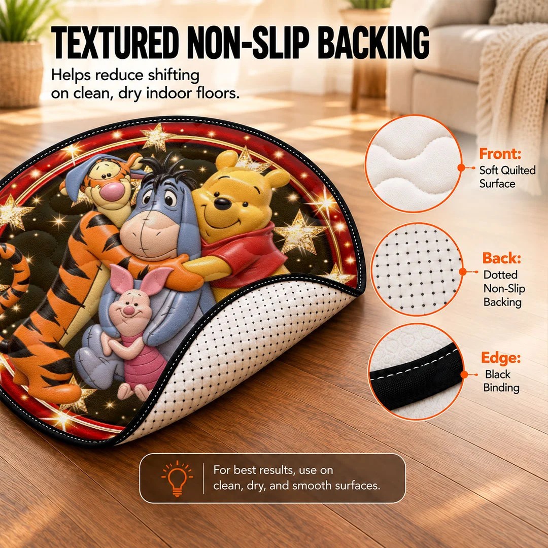 Winnie-the-Pooh Round Quilt Rug – HOATT26708
