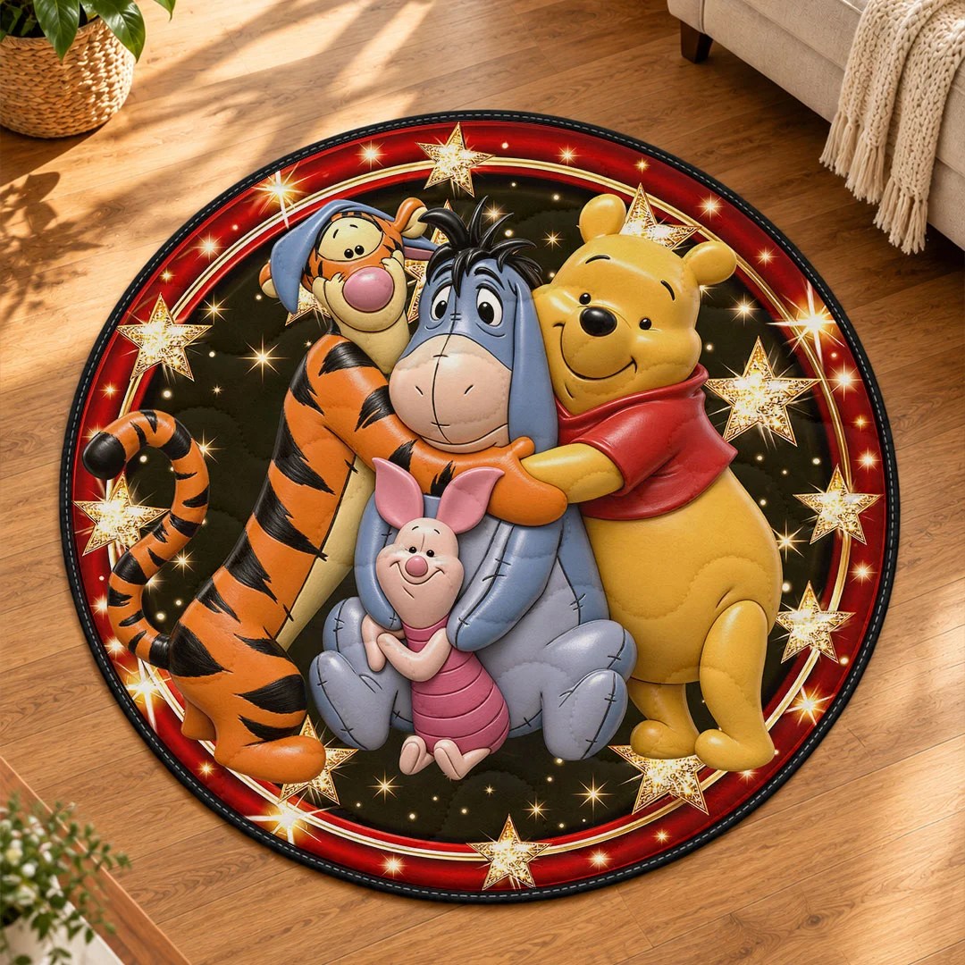 Winnie-the-Pooh Round Quilt Rug – HOATT26708