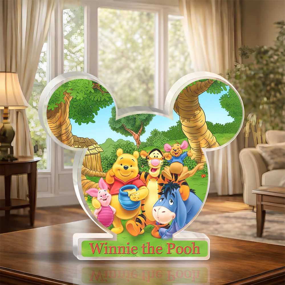 Winnie-the-Pooh Custom Shape Acrylic Plaque – GNE5110