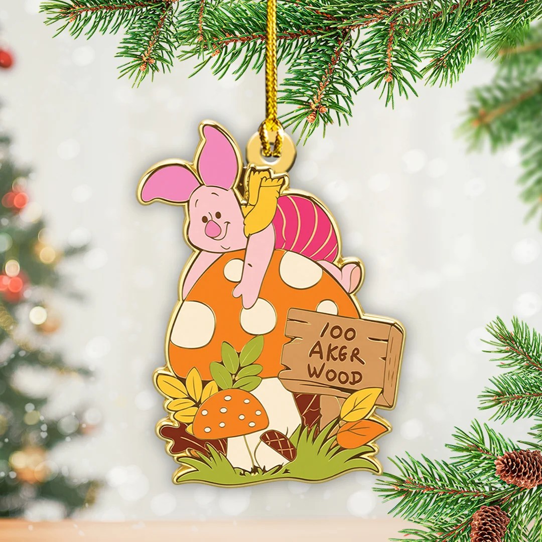 6PCS Winnie-the-Pooh Custom Shape 2-Side Printed Acrylic Ornament – TANTN25732