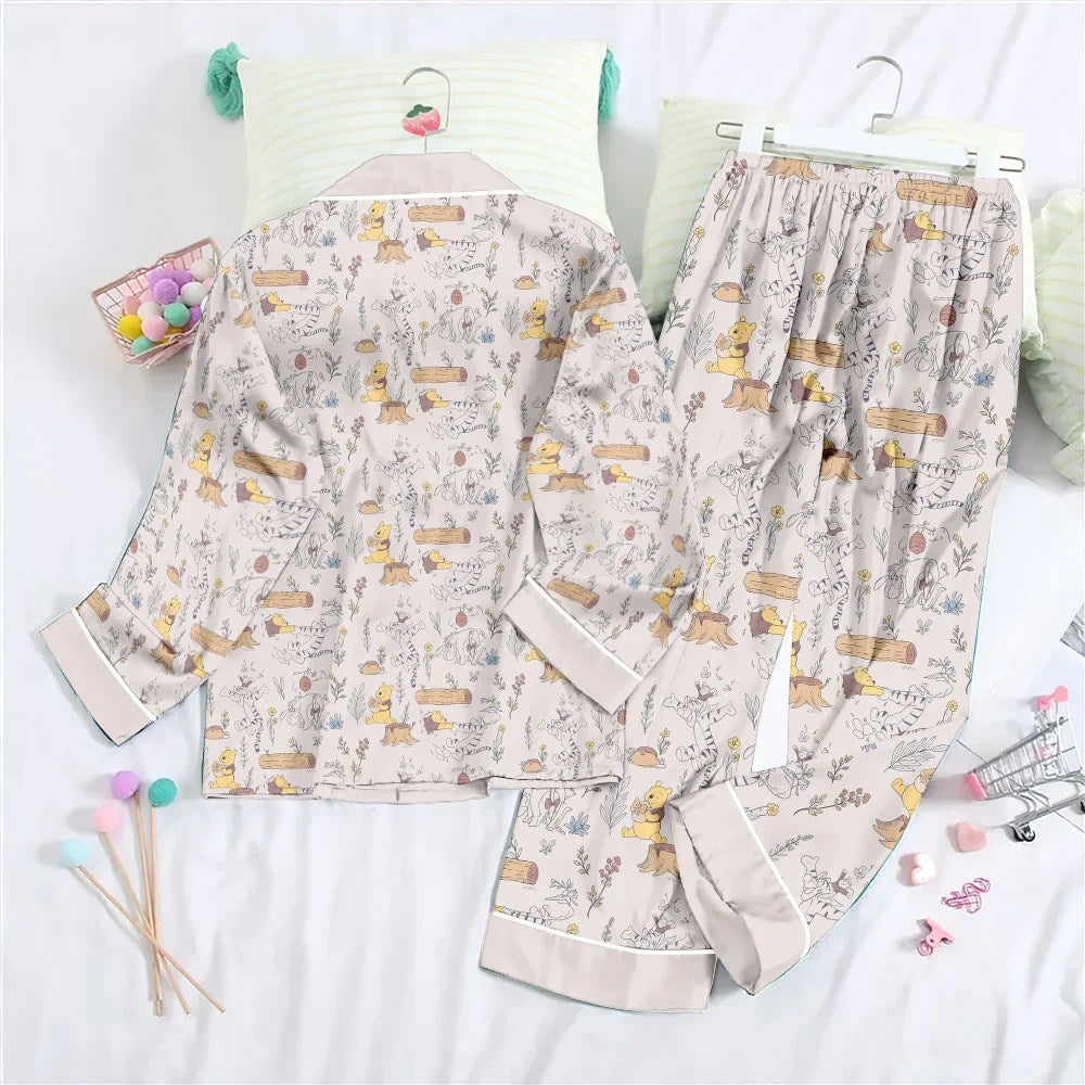 Winnie-the-Pooh Satin Pajama Set with Piping – TANTN25735