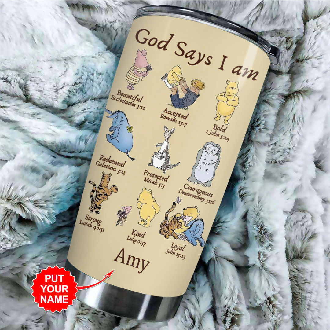 Personalized Winnie-the-Pooh 100th Anniversary Tumbler Cup – VANDH5120