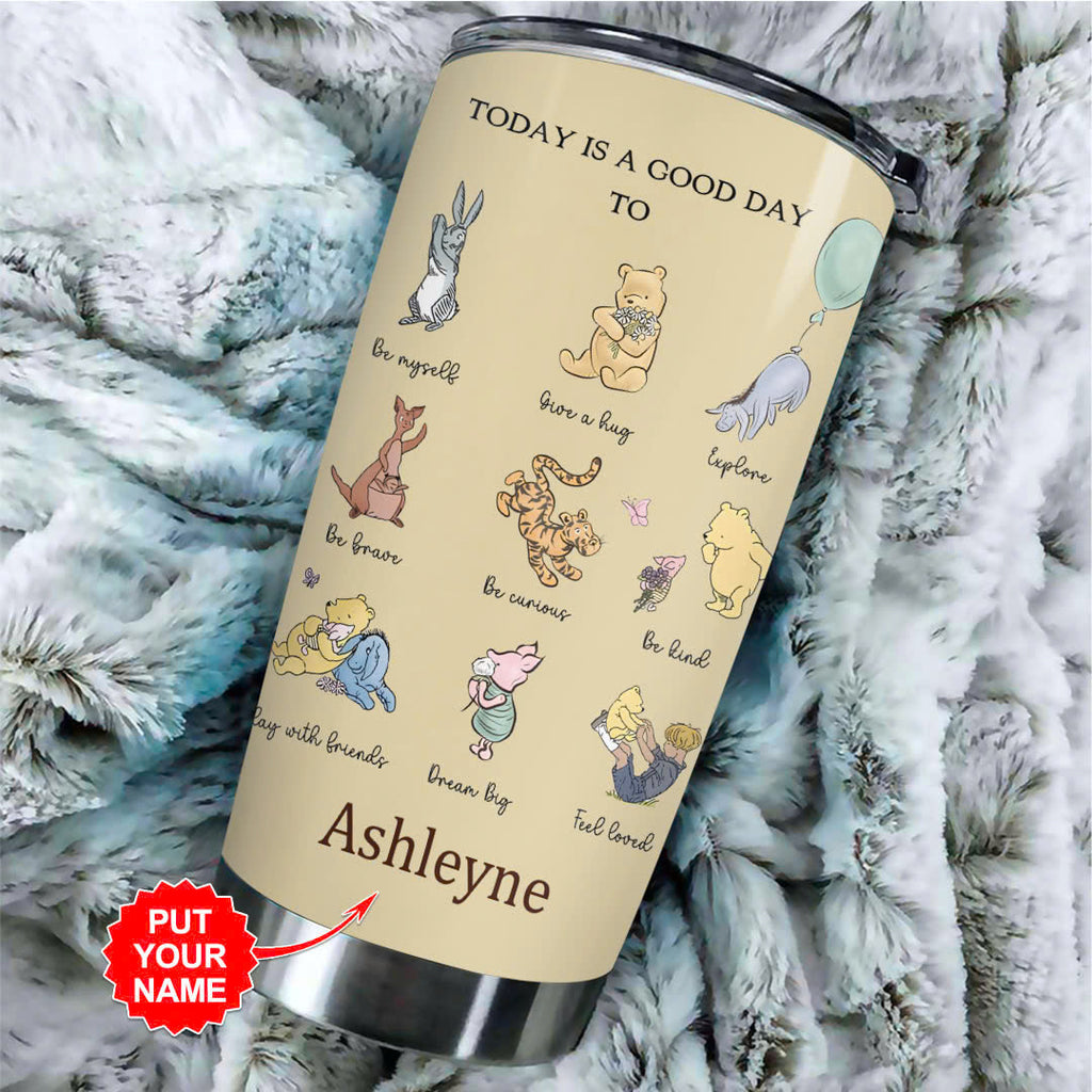 Personalized Winnie-the-Pooh 100th Anniversary Tumbler Cup – VANDH5137
