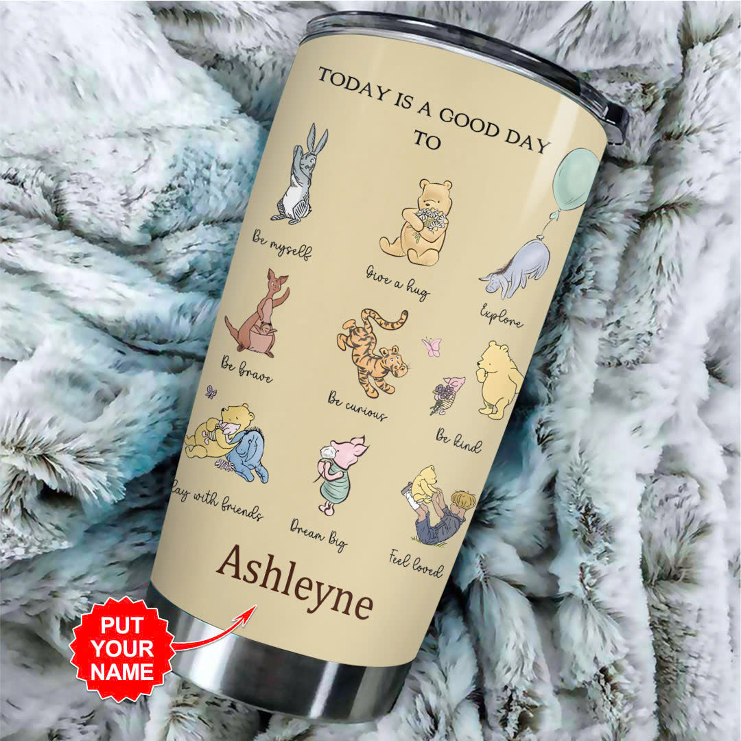 Personalized Winnie-the-Pooh 100th Anniversary Tumbler Cup – VANDH5137
