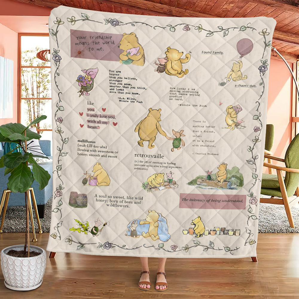 Winnie-the-Pooh Quilt Blanket – TMTHU7729