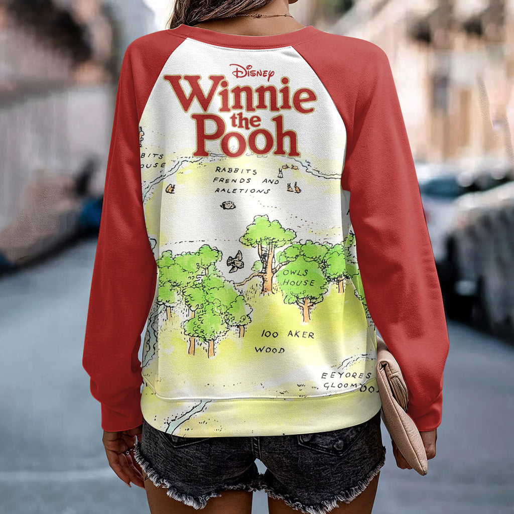 Winnie-the-Pooh Round Neck Raglan Sleeve Sweatshirt – HOATT15532