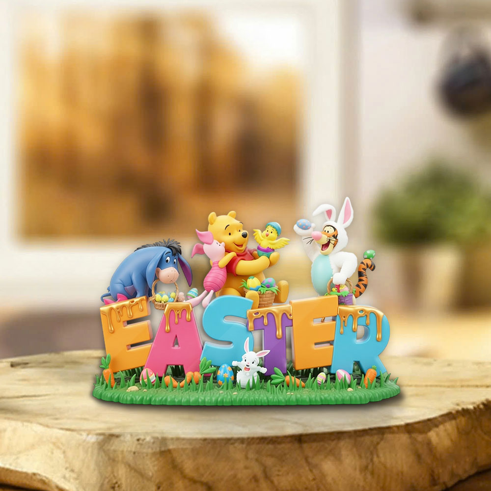 Winnie-the-Pooh x Easter Day Custom Shape Acrylic Plaque – TMTHU3749