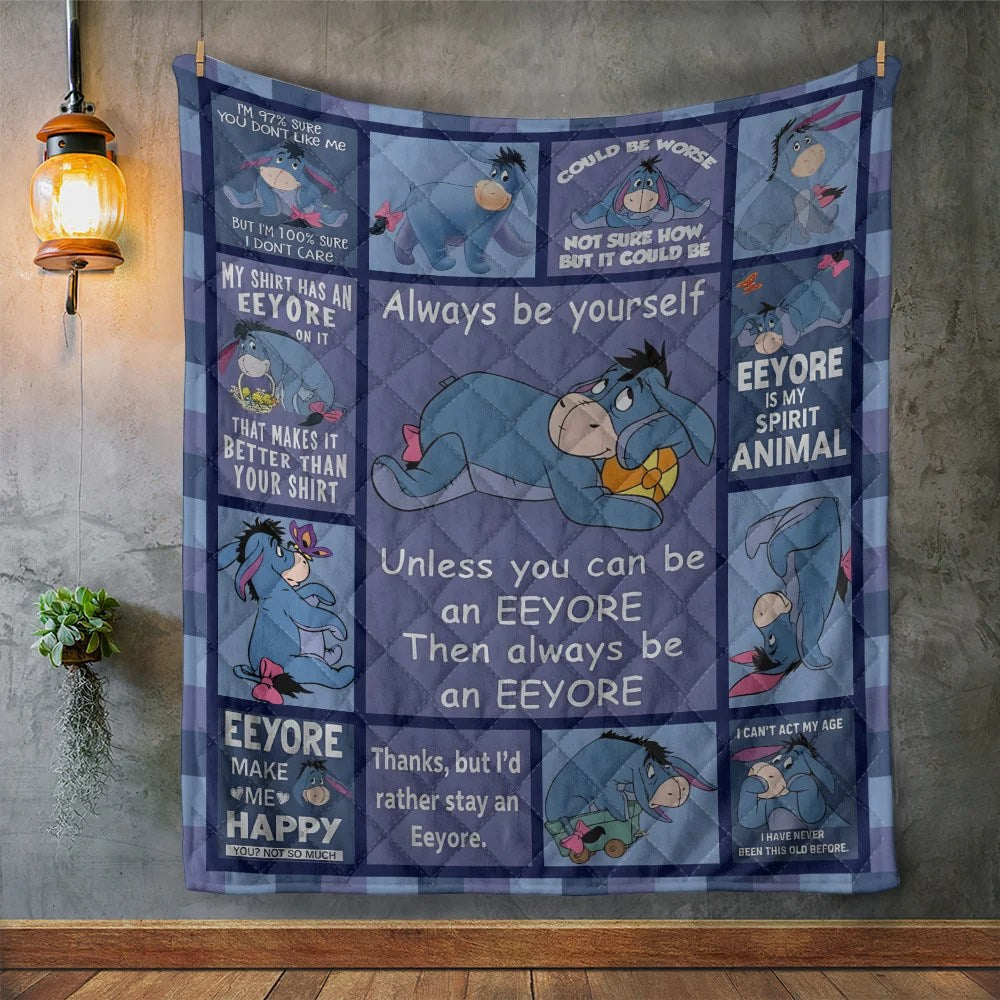 Winnie-the-Pooh x Eeyore Quilt Blanket – TMTHU9463