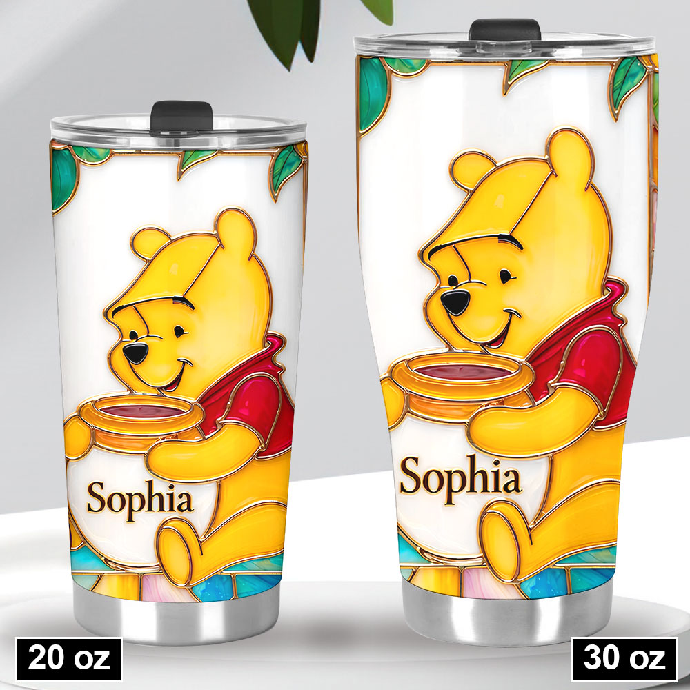 Personalized Winnie-the-Pooh 100th Anniversary Tumbler Cup – VANDH5012